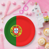 Portugiesische Flagge (Portugal) Pappteller (Party)