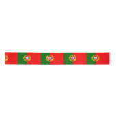 Portugiesische Flagge (Portugal) Satinband (Vorderseite)