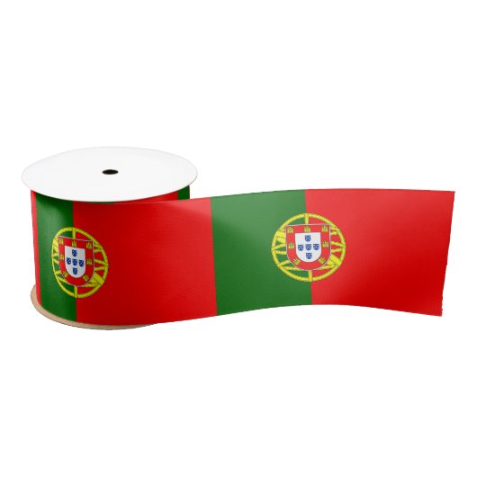 Portugiesische Flagge (Portugal) Satinband (Spule)
