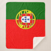 Portugiesische Flagge (Portugal) Sherpadecke (Vorderseite)