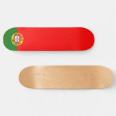 Portugiesische Flagge (Portugal) Skateboard (Horizontal)