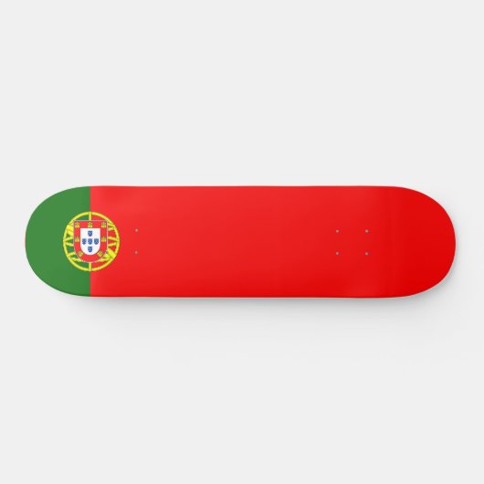 Portugiesische Flagge (Portugal) Skateboard (Horizontal)
