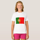 Portugiesische Flagge (Portugal) T-Shirt (Vorne ganz)