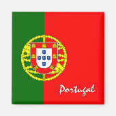 Portugiesische Flagge / Portugal Urlaub / Sportfan Magnet (Vorne)