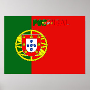 Portugiesische Flagge Poster