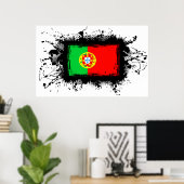portugiesische Flagge Poster (Heimbüro)