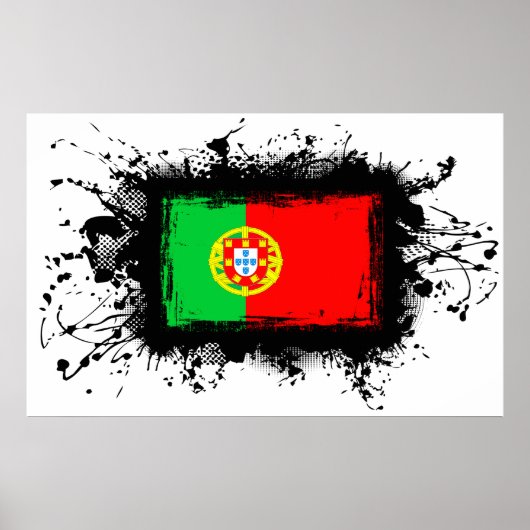 portugiesische Flagge Poster (Vorne)