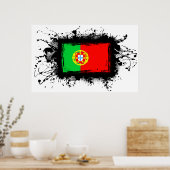 portugiesische Flagge Poster (Küche)