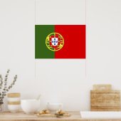 Portugiesische Flagge Poster (Küche)