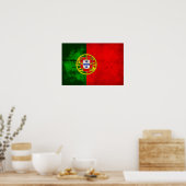 Portugiesische Flagge Poster (Küche)