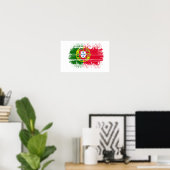 Portugiesische Flagge Poster (Heimbüro)