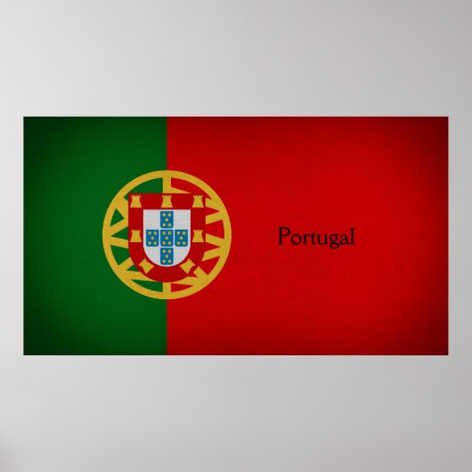 portugiesische Flagge Poster (Vorne)