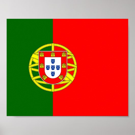 portugiesische Flagge Poster (Vorne)