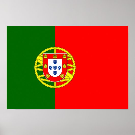 portugiesische Flagge Poster (Vorne)