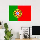 portugiesische Flagge Poster (Heimbüro)