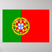 portugiesische Flagge Poster (Vorne)