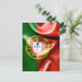 portugiesische Flagge Postkarte (Stehend Vorderseite)