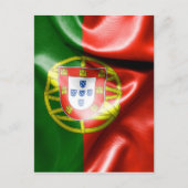 portugiesische Flagge Postkarte (Vorderseite)