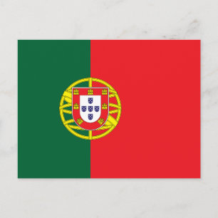 portugiesische Flagge Postkarte