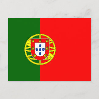 portugiesische Flagge Postkarte