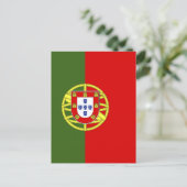 Portugiesische Flagge Postkarte (Stehend Vorderseite)