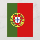 Portugiesische Flagge Postkarte (Vorderseite)