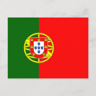 Portugiesische Flagge Postkarte
