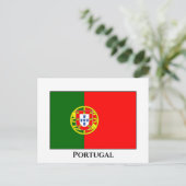 Portugiesische Flagge Postkarte (Stehend Vorderseite)