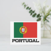 portugiesische Flagge Postkarte (Stehend Vorderseite)