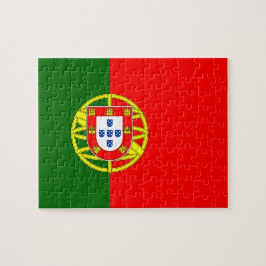 Portugiesische Flagge Puzzle (Horizontal)