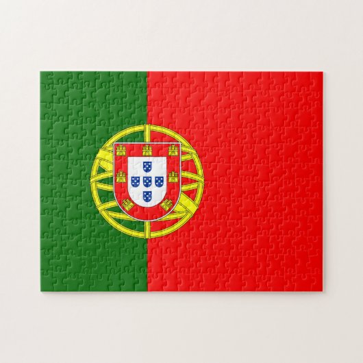 portugiesische Flagge Puzzle (Horizontal)
