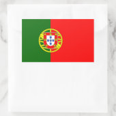 Portugiesische Flagge Rechteckiger Aufkleber (Tasche)