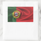 portugiesische Flagge Rechteckiger Aufkleber (Tasche)