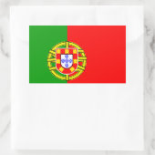 Portugiesische Flagge Rechteckiger Aufkleber (Tasche)
