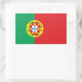 Portugiesische Flagge Rechteckiger Aufkleber (Tasche)