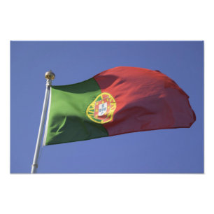 Portugiesische Flagge (RF)) Fotodruck