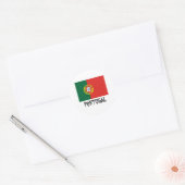 portugiesische Flagge Runder Aufkleber (Umschlag)