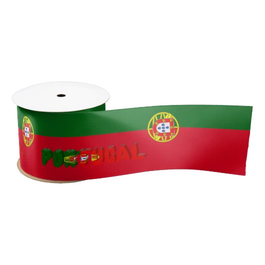 Portugiesische Flagge Satinband (Spule)