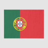 portugiesische Flagge Seidenpapier (Vorderseite)
