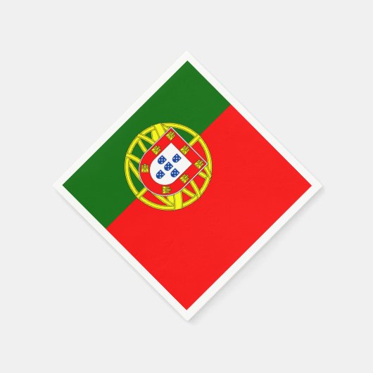 portugiesische Flagge Serviette (Ecke)