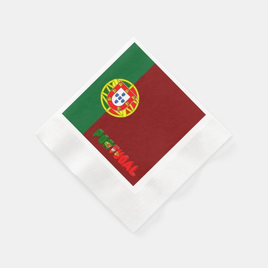 Portugiesische Flagge Serviette (Ecke)