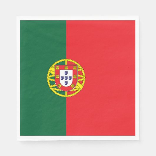 portugiesische Flagge Serviette (Vorderseite)