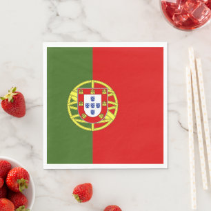 Portugiesische Flagge Serviette