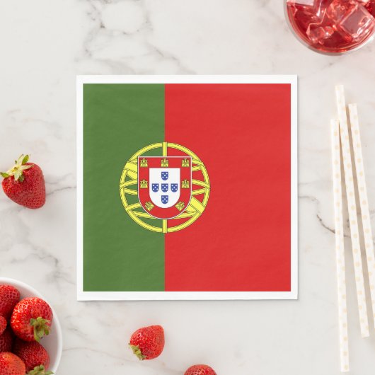 Portugiesische Flagge Serviette (Beispiel)