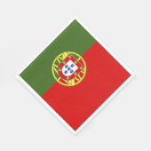 Portugiesische Flagge Serviette (Ecke)