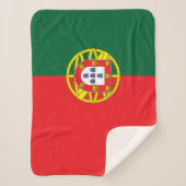 portugiesische Flagge Sherpadecke (Vorderseite)