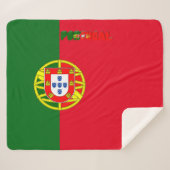 Portugiesische Flagge Sherpadecke (Vorderseite (Horizontal))