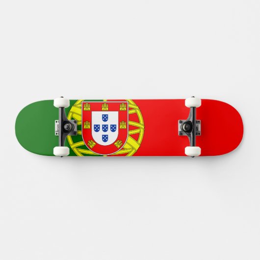 Portugiesische Flagge Skateboard (Horizontal)
