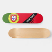portugiesische Flagge Skateboard (Horizontal)