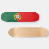 portugiesische Flagge Skateboard (Horizontal)